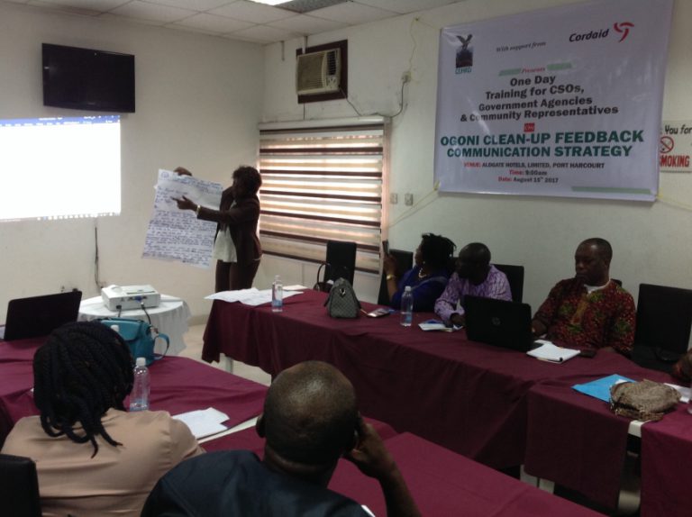 Training on Ogoni Clean-up Feedback Communication Strategy