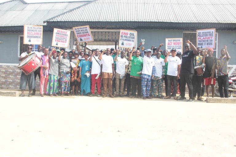 CEHRD Organized Rally To Raise Awareness on The Effects Of Oil Re-pollution In Yenegoa LGA, Bayelsa State