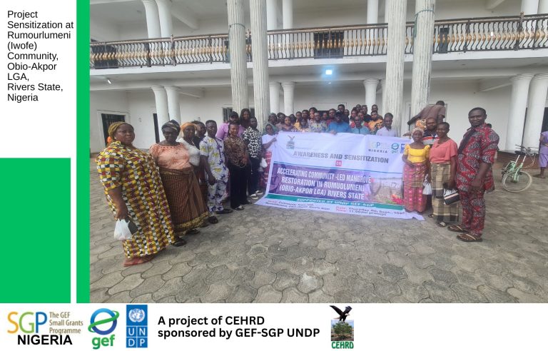 CEHRD organized Sensitization Meeting on Mangrove Restoration in Rumourlumeni Community